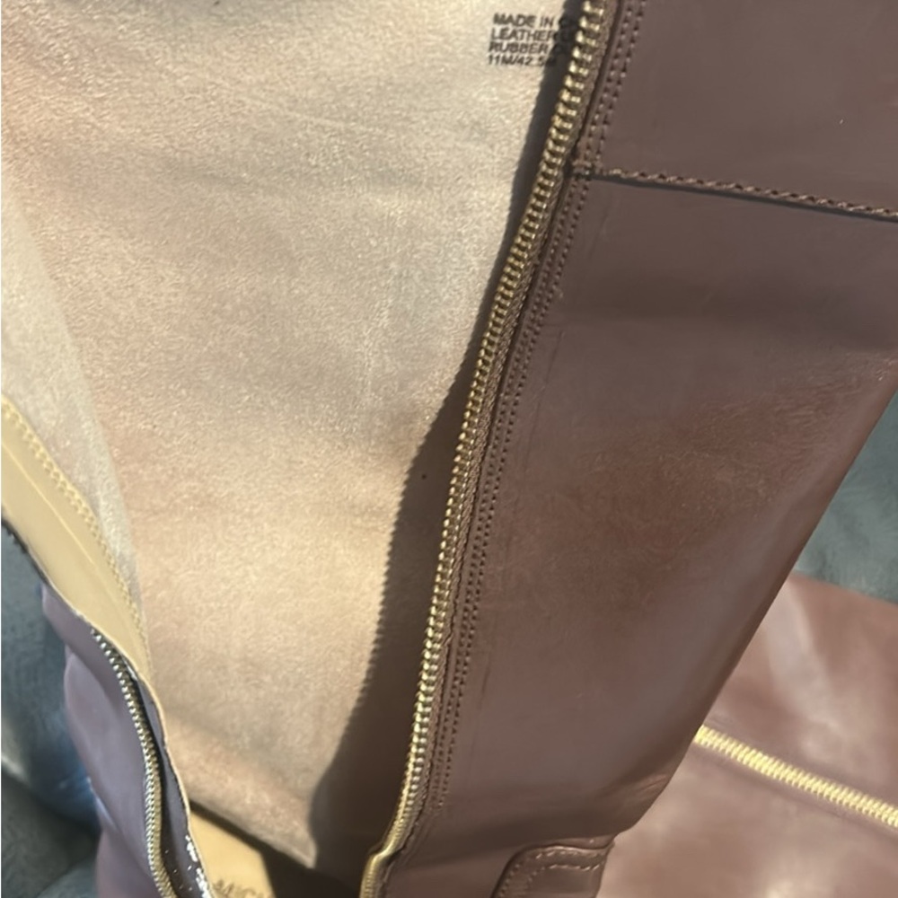 Michael Kors Chestnut Leather Heeled Boots - Picture 3 of 3